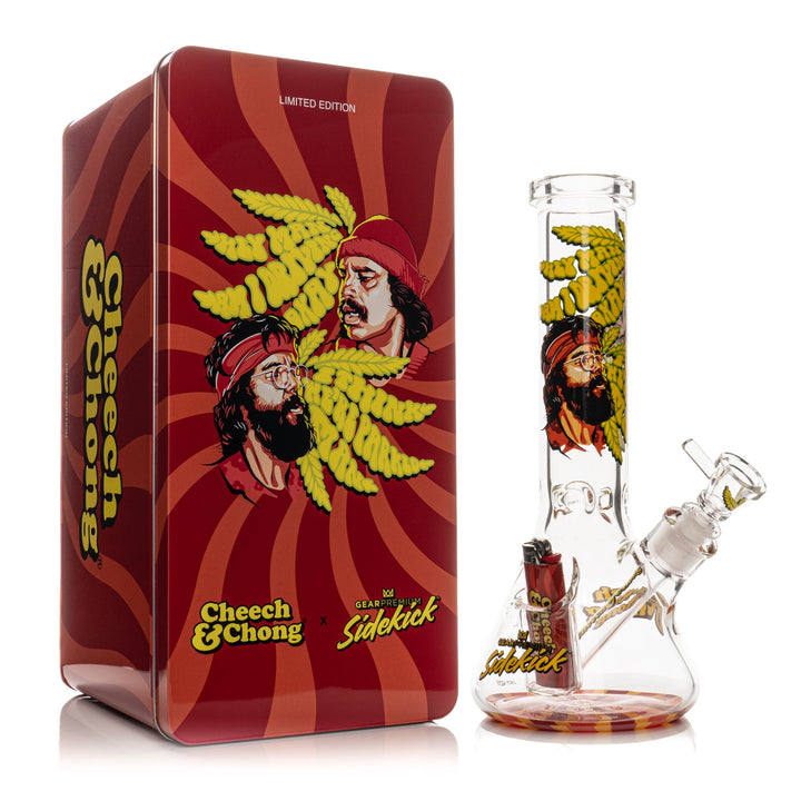 Cheech And Chong 12" 7mm Thick Parked Sidekick Bong (Limited Edition of 420)
