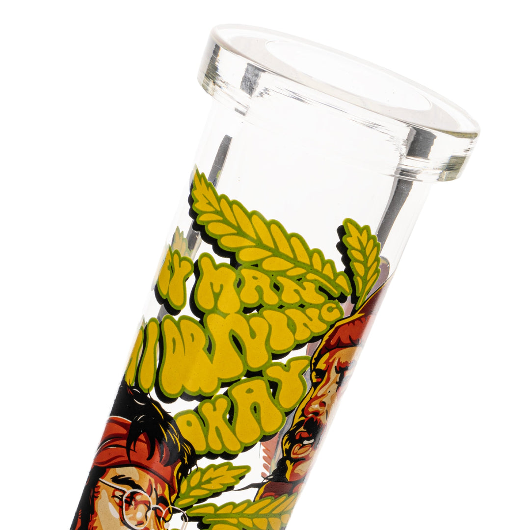 Cheech And Chong 12" 7mm Thick Parked Sidekick Bong (Limited Edition of 420)