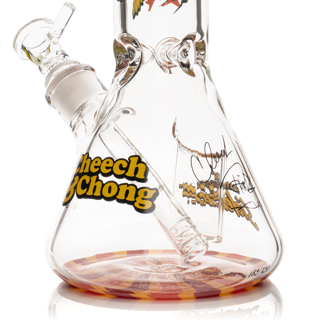 Cheech And Chong 12" 7mm Thick Parked Sidekick Bong (Limited Edition of 420)