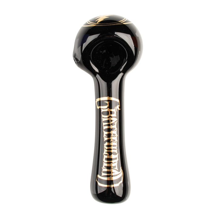 Grateful Dead 4.5" Black & Gold Steal Your Face Spoon Hand Pipe