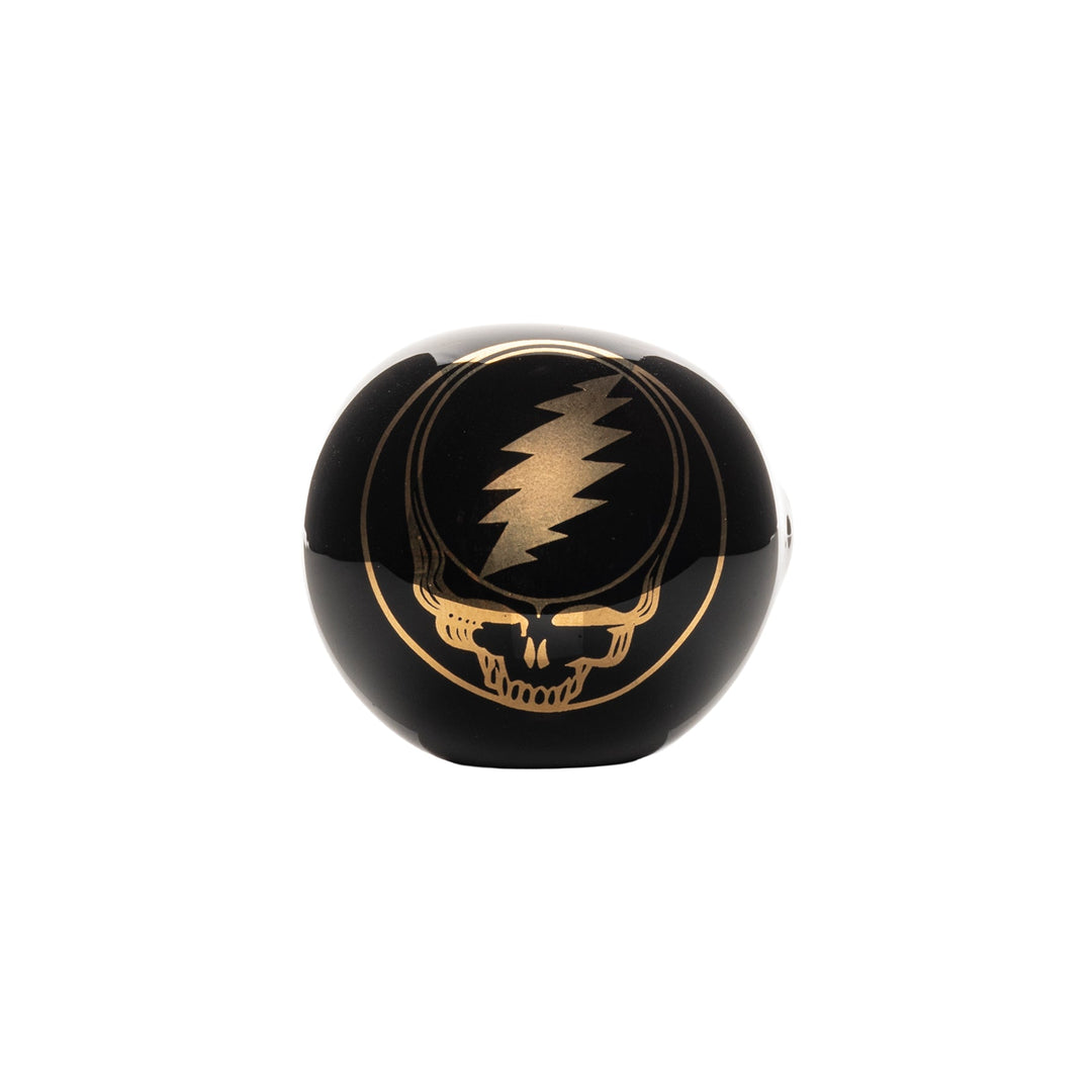 Grateful Dead 4.5" Black & Gold Steal Your Face Spoon Hand Pipe