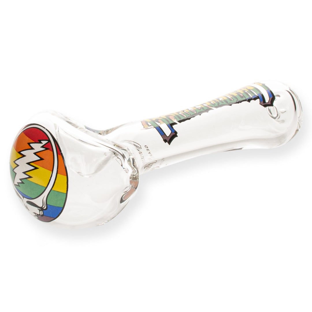Grateful Dead 4.5" Rainbow Steal Your Face Spoon Hand Pipe