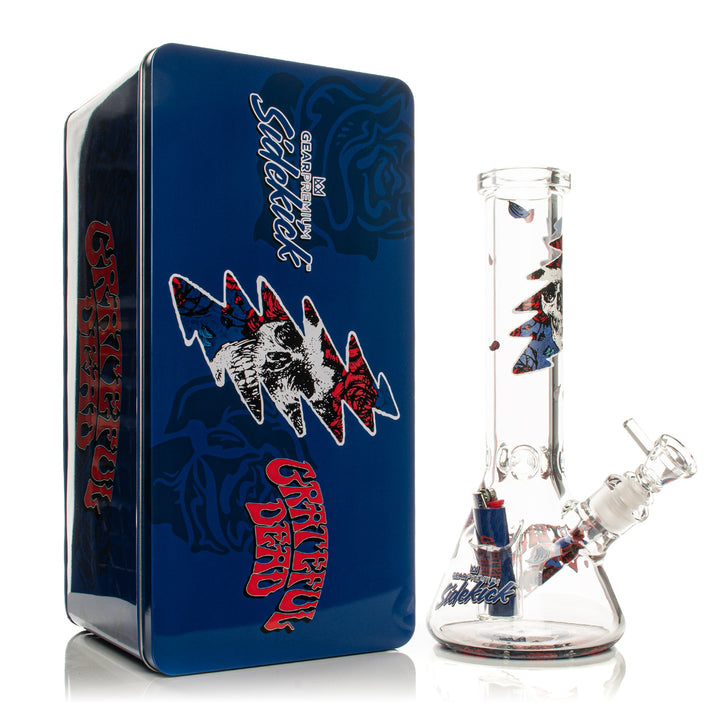 Gear Premiun Gateful Dead 12" 7mm Thick Bertha Sidekick Bong (Limited Edition of 420)