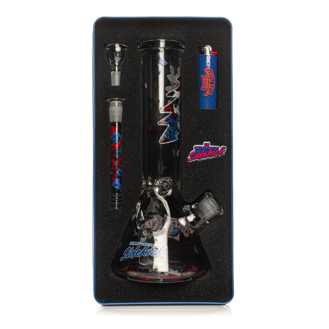 Gear Premiun Gateful Dead 12" 7mm Thick Bertha Sidekick Bong (Limited Edition of 420)