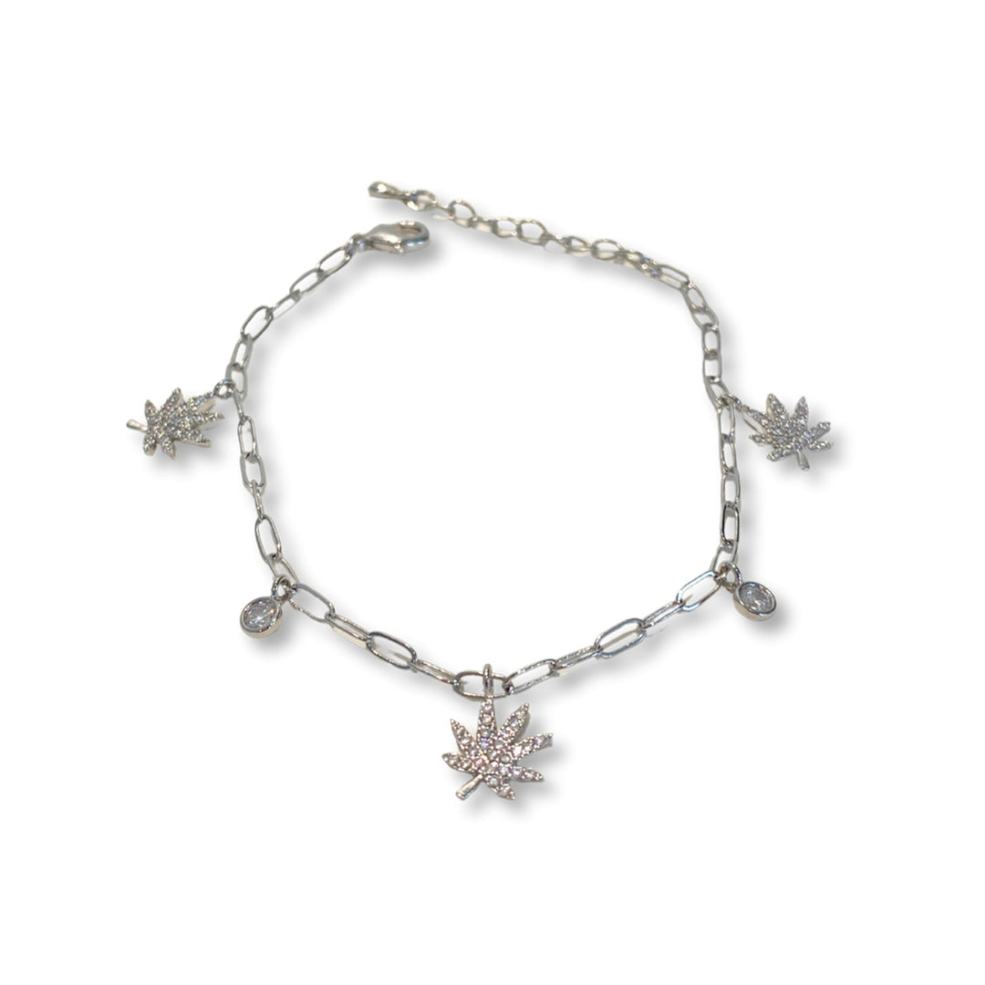 Kush Girls Silver Charmed Bracelet