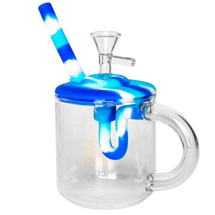 Lit Silicone 5.5" Coffee Mug Bubbler - Canadian Vaporizers