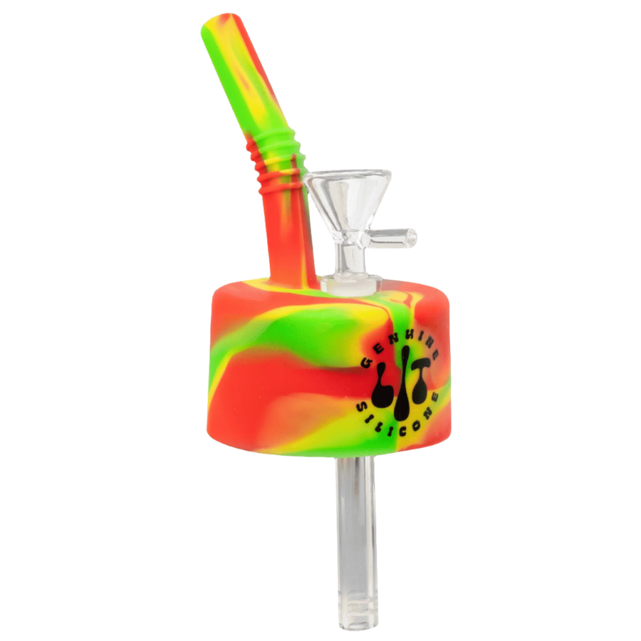 Lit Silicone Pop Can to Water Pipe Adapter - Canadian Vaporizers