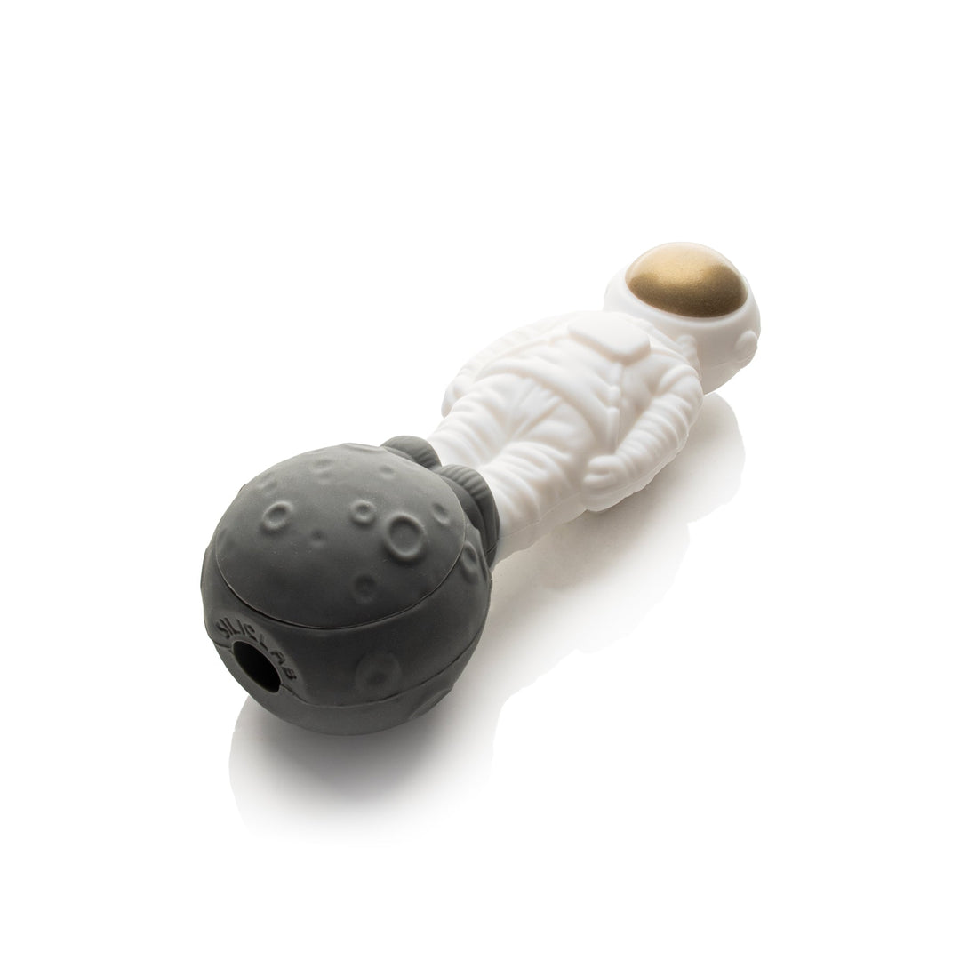 Lit Silicone 4.75" Man On The Moon Hand Pipe