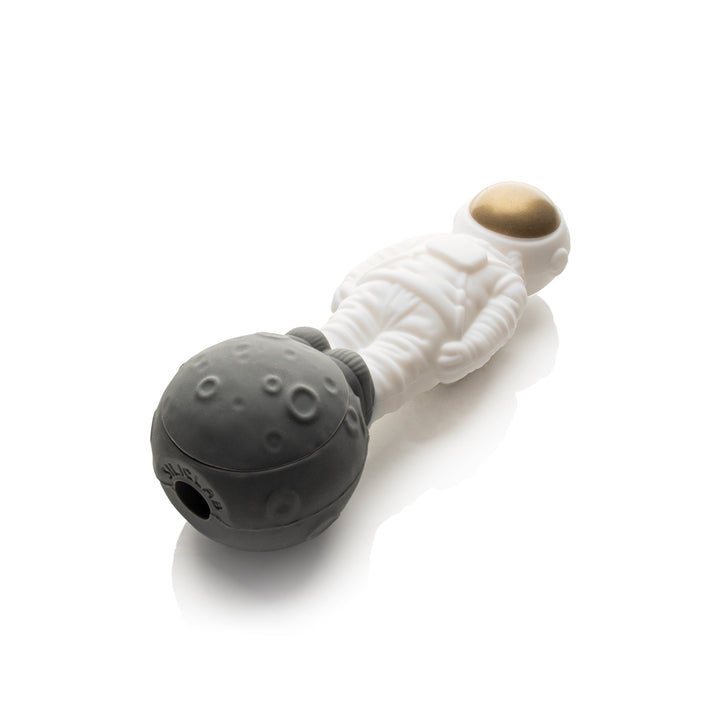Lit Silicone 4.75" Man On The Moon Hand Pipe