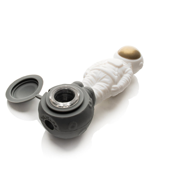 Lit Silicone 4.75" Man On The Moon Hand Pipe