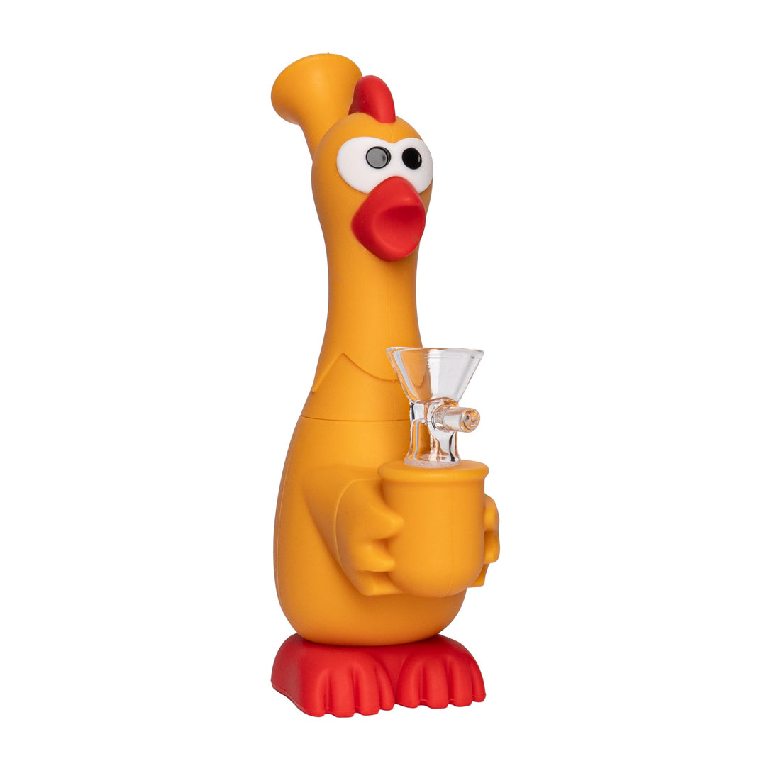 Lit Silicone 7" Funky Chicken Bong