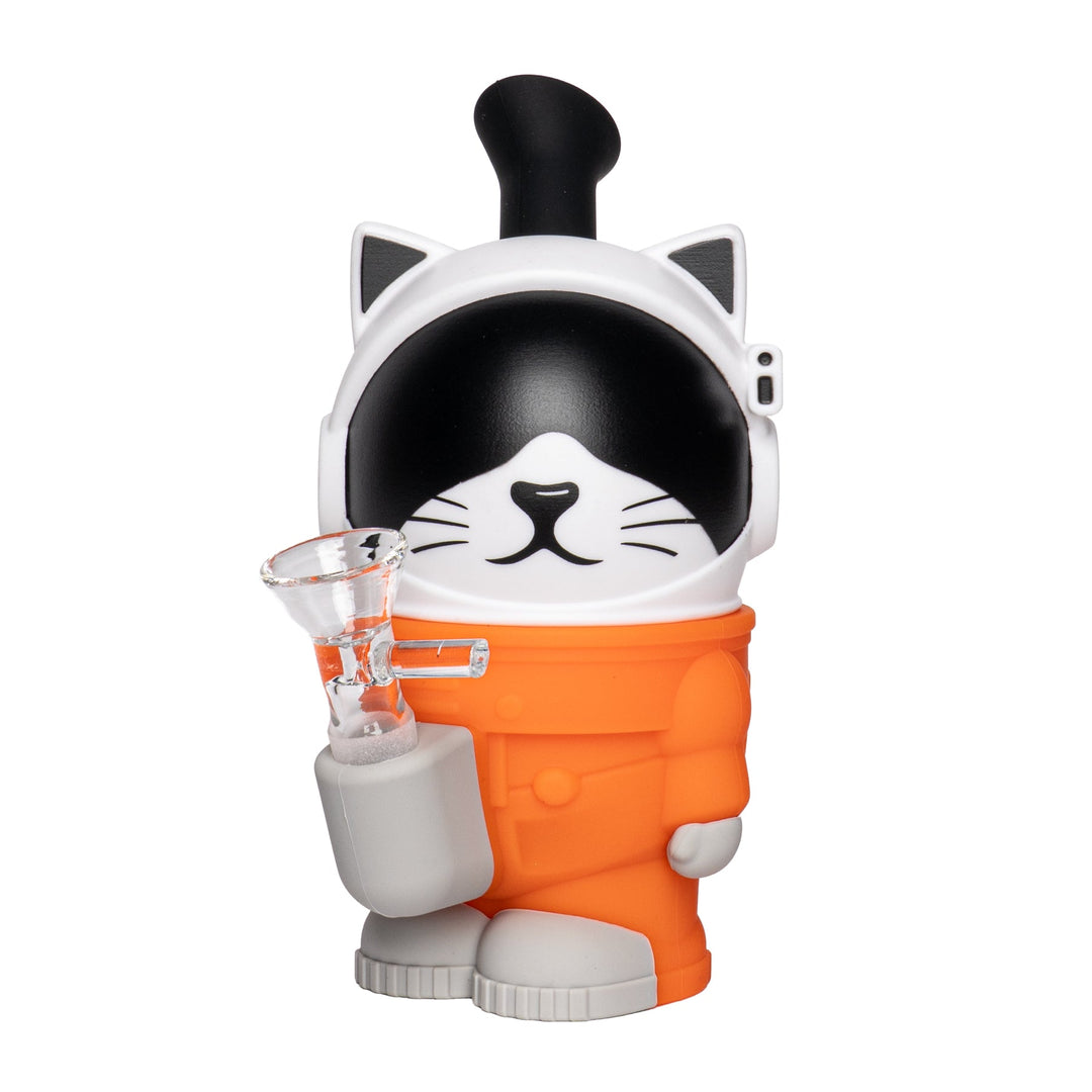 Lit Silicone 6.5" Astro Cat Bong