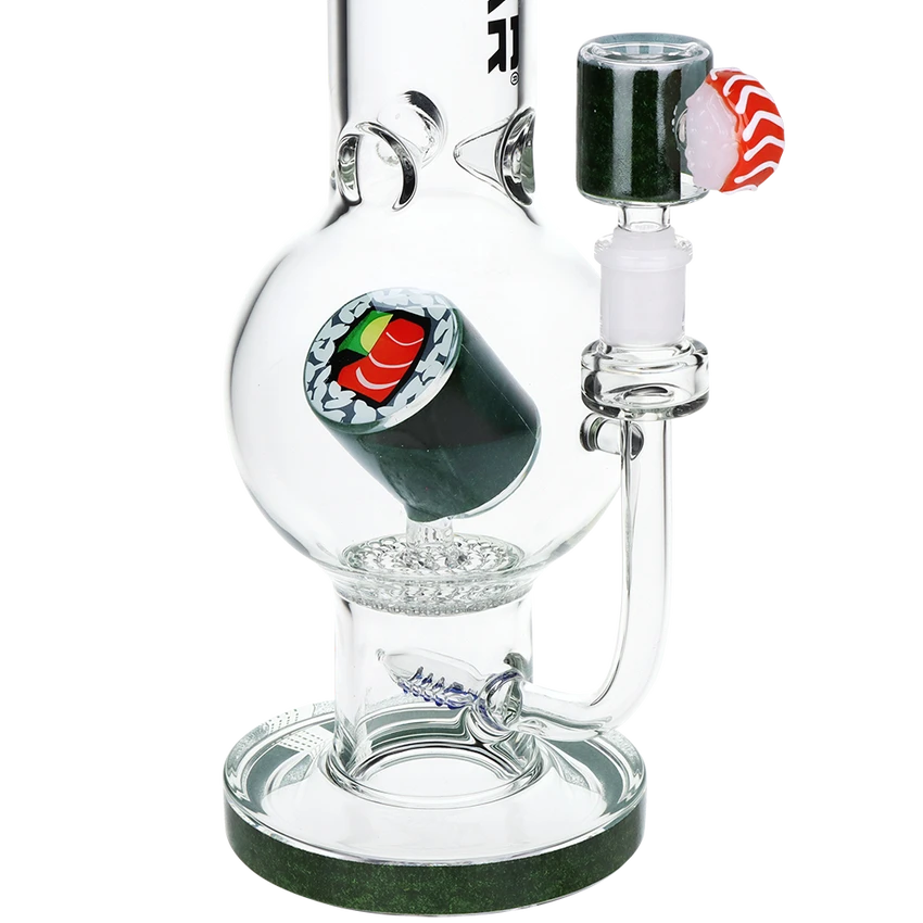Pulsar Sushi Time Bubble Base Glass Bong
