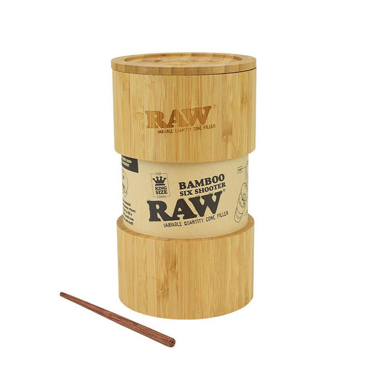 Raw King Size Bamboo Six Shooter
