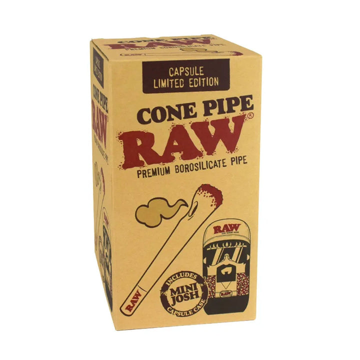 Raw 5" Cone Hand Pipe in Collectible Tin