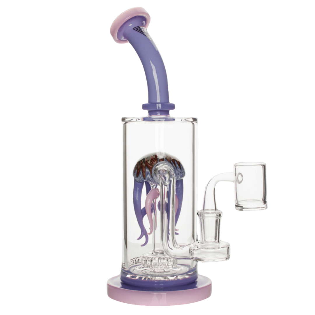 Red Eye Glass 10" Jellyfish Concentrate Rig - Canadian Vaporizers