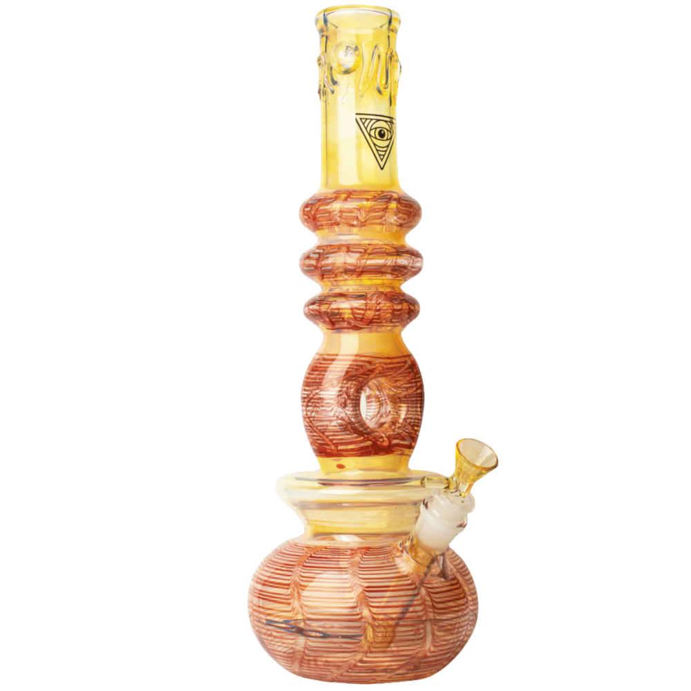Red Eye Glass 14" Tantra Donut Bubble Base Water Pipe (Limited Edition) - Canadian Vaporizers