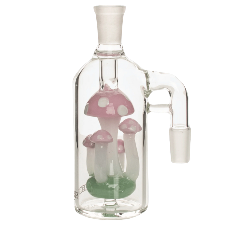 Red Eye Glass 14mm 90 Degree Amanita Ash Catcher - Canadian Vaporizers