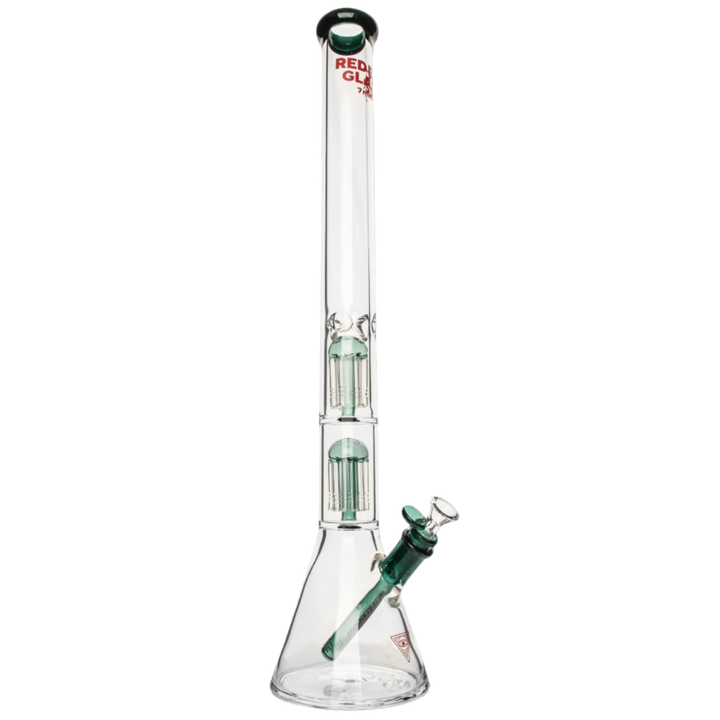 Red Eye Glass 24" 7mm Thick Wildwood Triple Chamber Beaker Base Water Pipe - Canadian Vaporizers