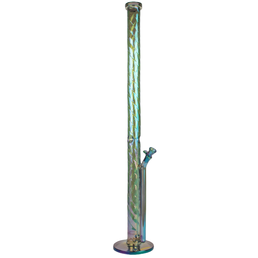 Red Eye Tek 36" Metallic Terminator Finish Goliath Twist Straight Tube - Canadian Vaporizers