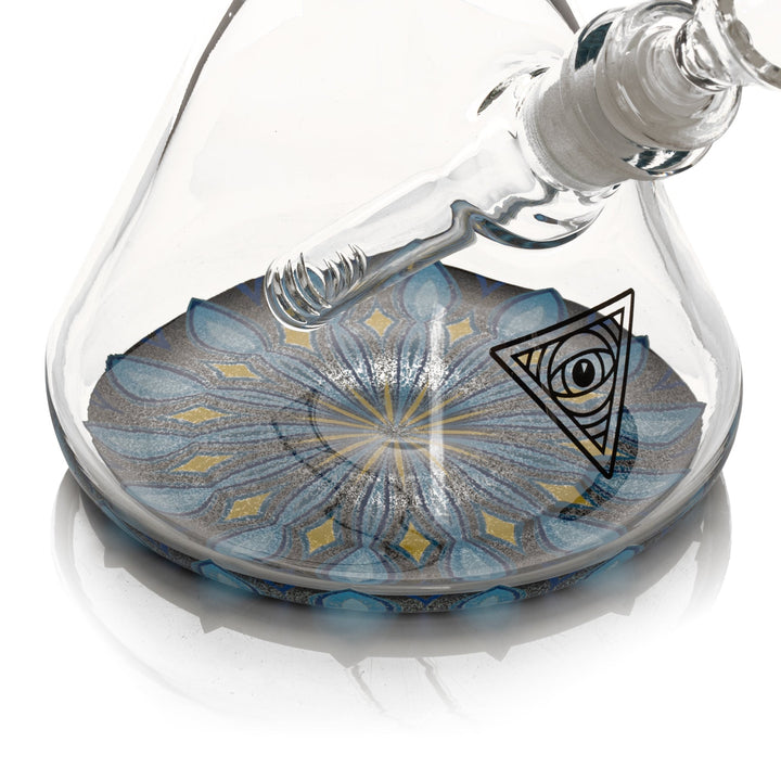Red Eye Glass 15" 7mm Thick Space Rabbit Bong