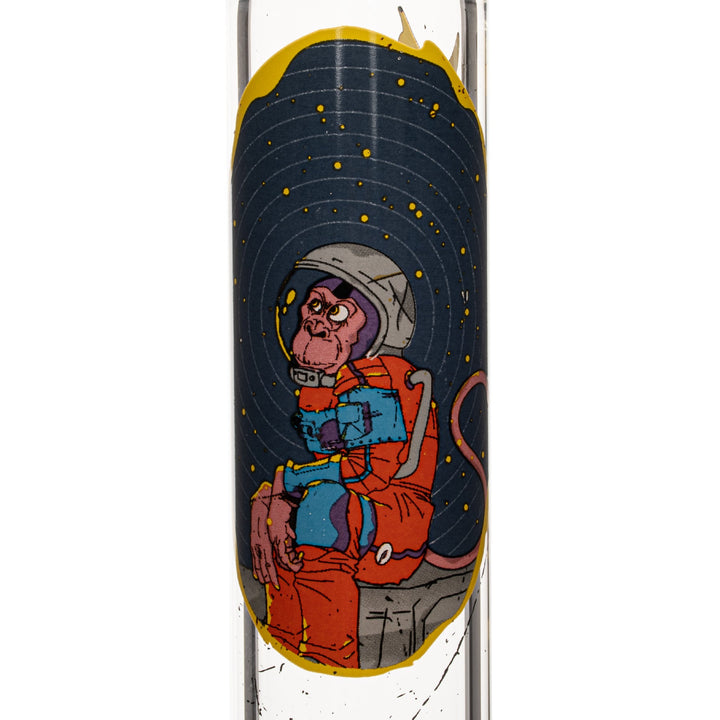 Red Eye Glass 12" Space Monkey Bong