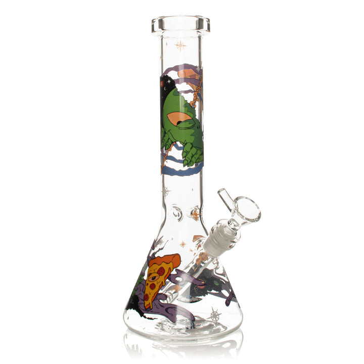 Red Eye Glass 12" Pizza Alien Bong