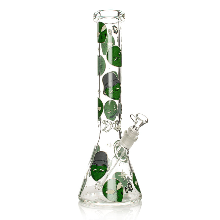 Red Eye Glass 15" 7mm Thick Alien Glow in the Dark Bong