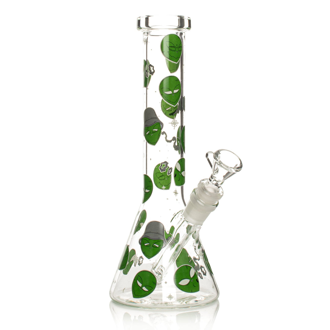 Red Eye Glass 10" Alien Glow-in-the-Dark Bong
