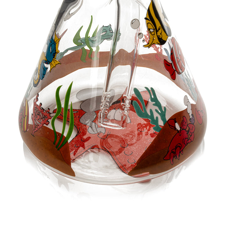 Red Eye Glass 10" Reefer Madness Bong