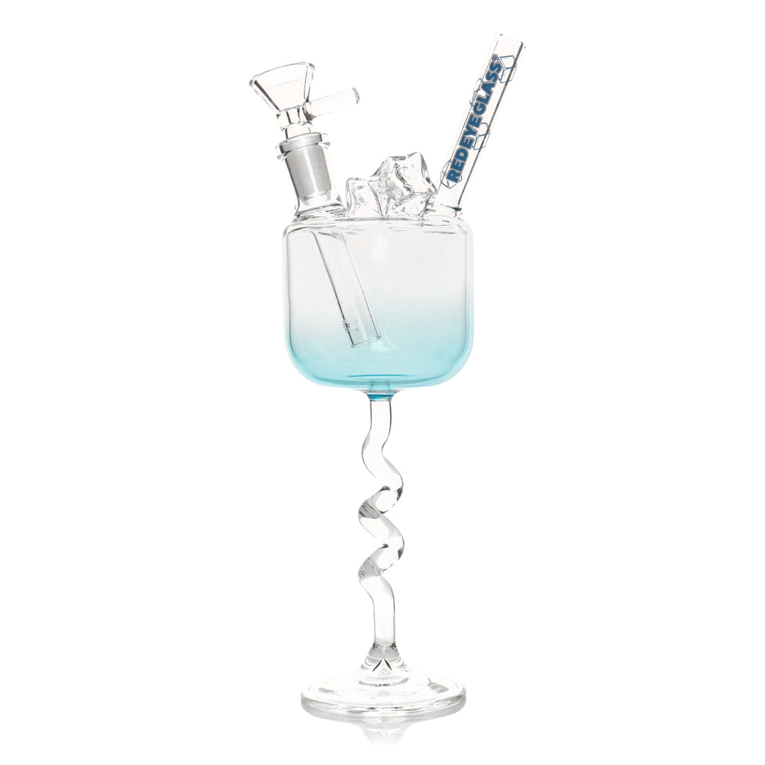 Red Eye Glass 9" Ice-Cold Happy Hour Bong