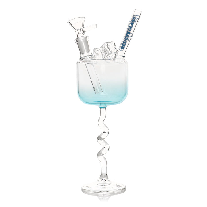 Red Eye Glass 9" Ice-Cold Happy Hour Bong
