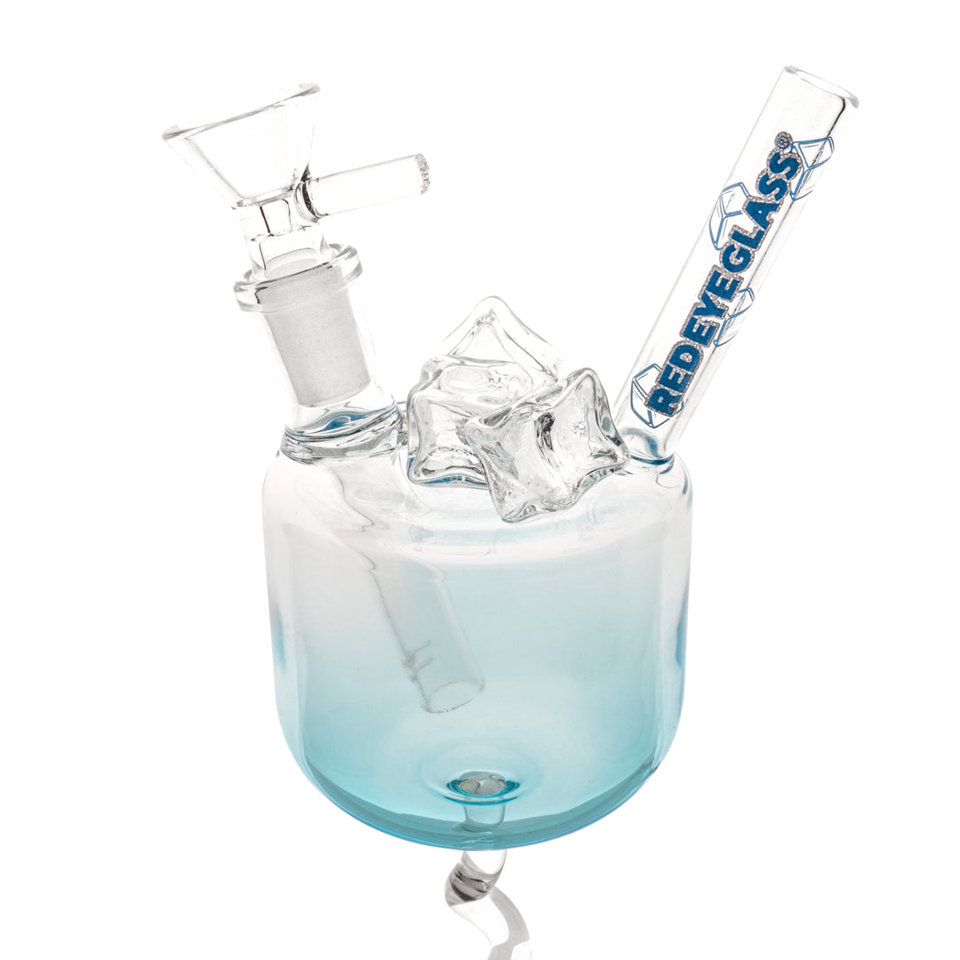 Red Eye Glass 9" Ice-Cold Happy Hour Bong