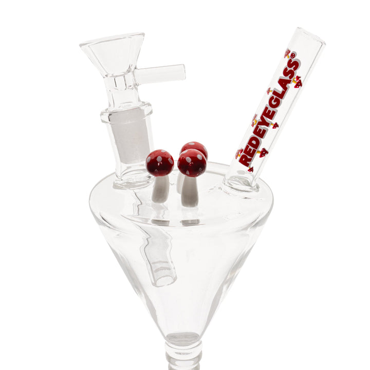 Red Eye Glass 9" Magic Mix Happy Hour Bong