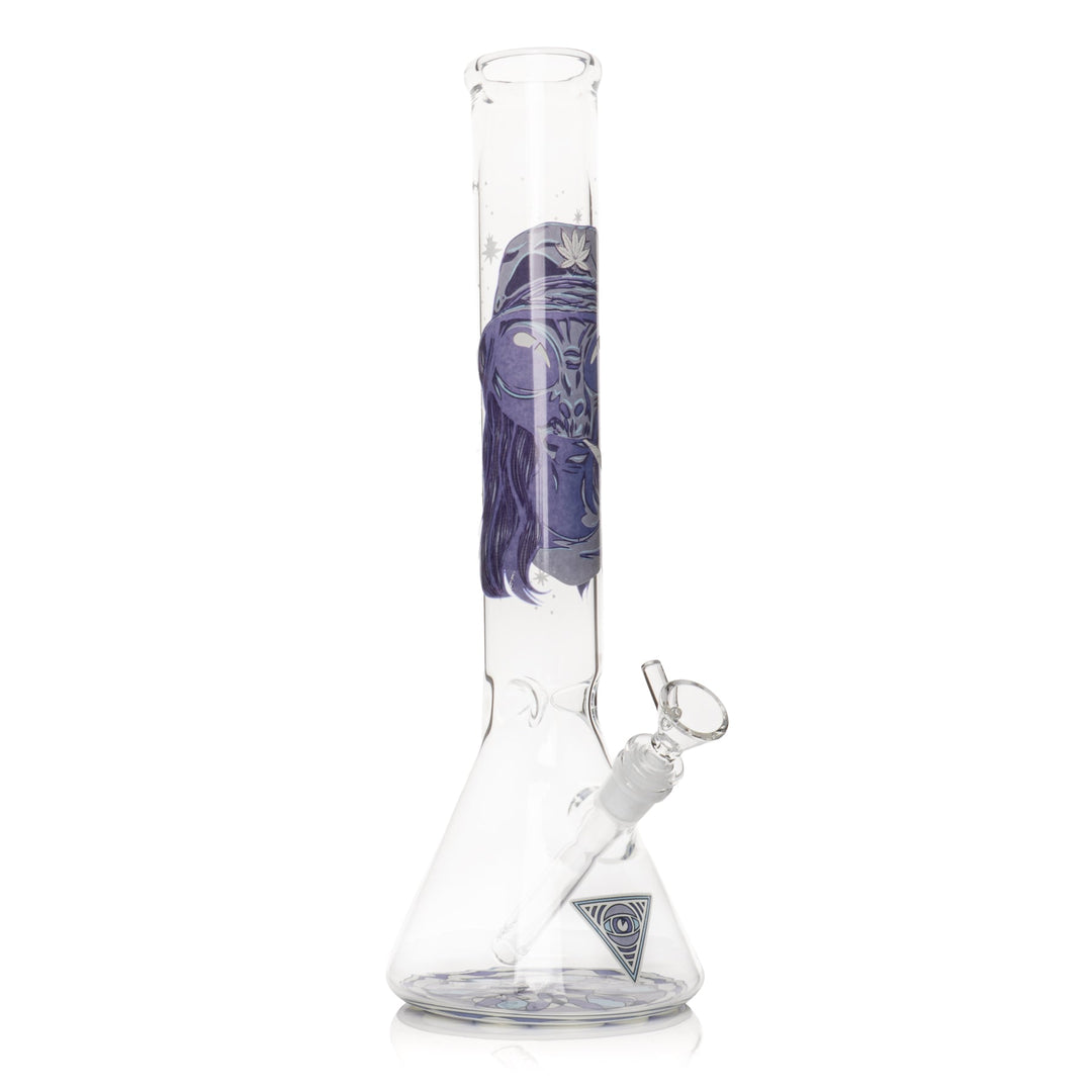 Red Eye Glass 15" Glow-in-the-Dark Extraterrestrial Bong