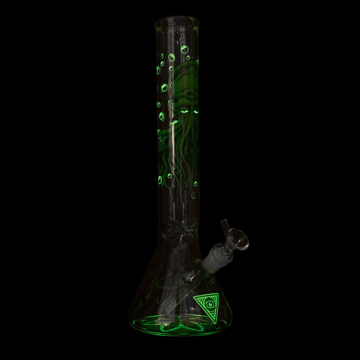 Red Eye Glass 15" Glow-in-the-Dark Cthulhu Bong