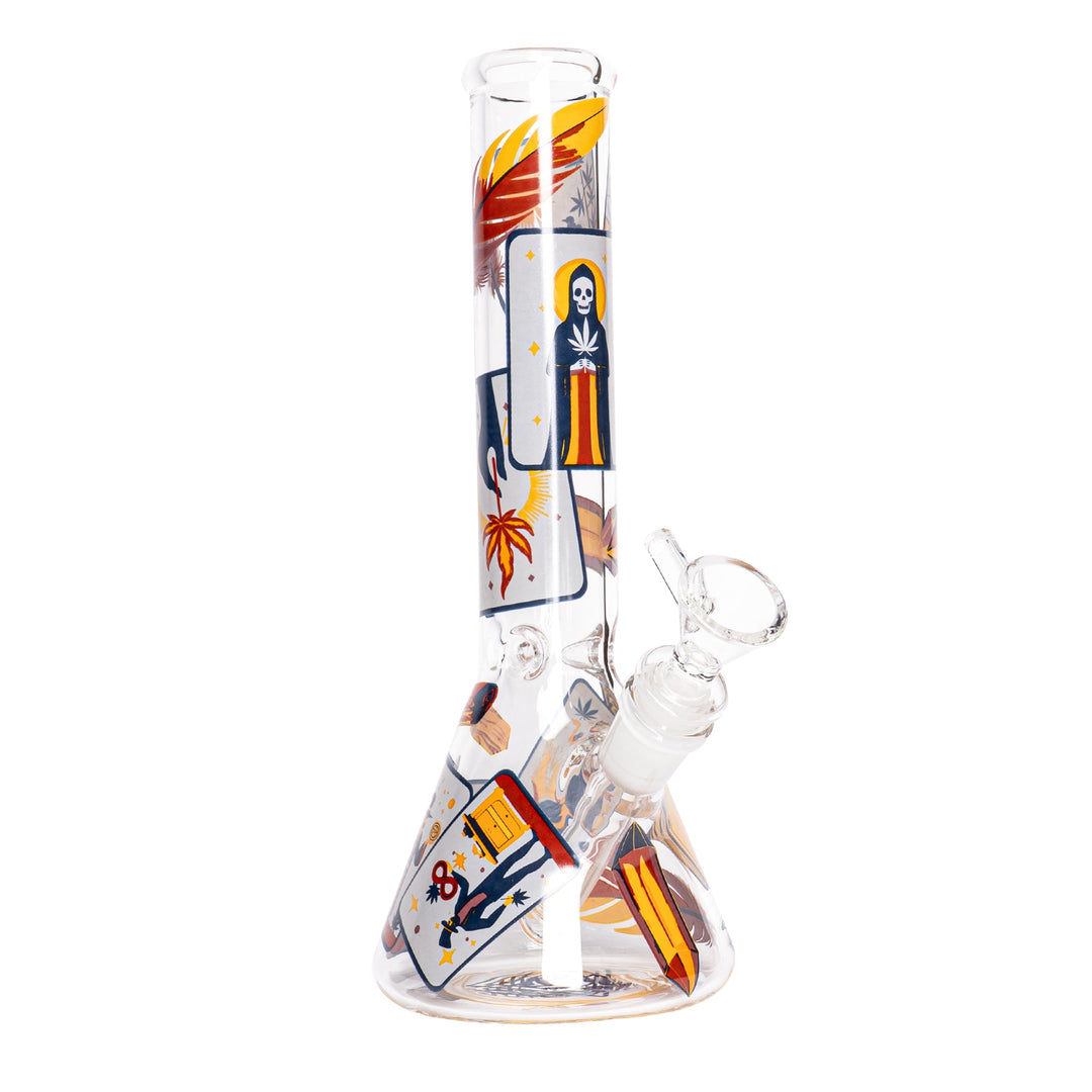 Red Eye Glass 10" Tarot Bong