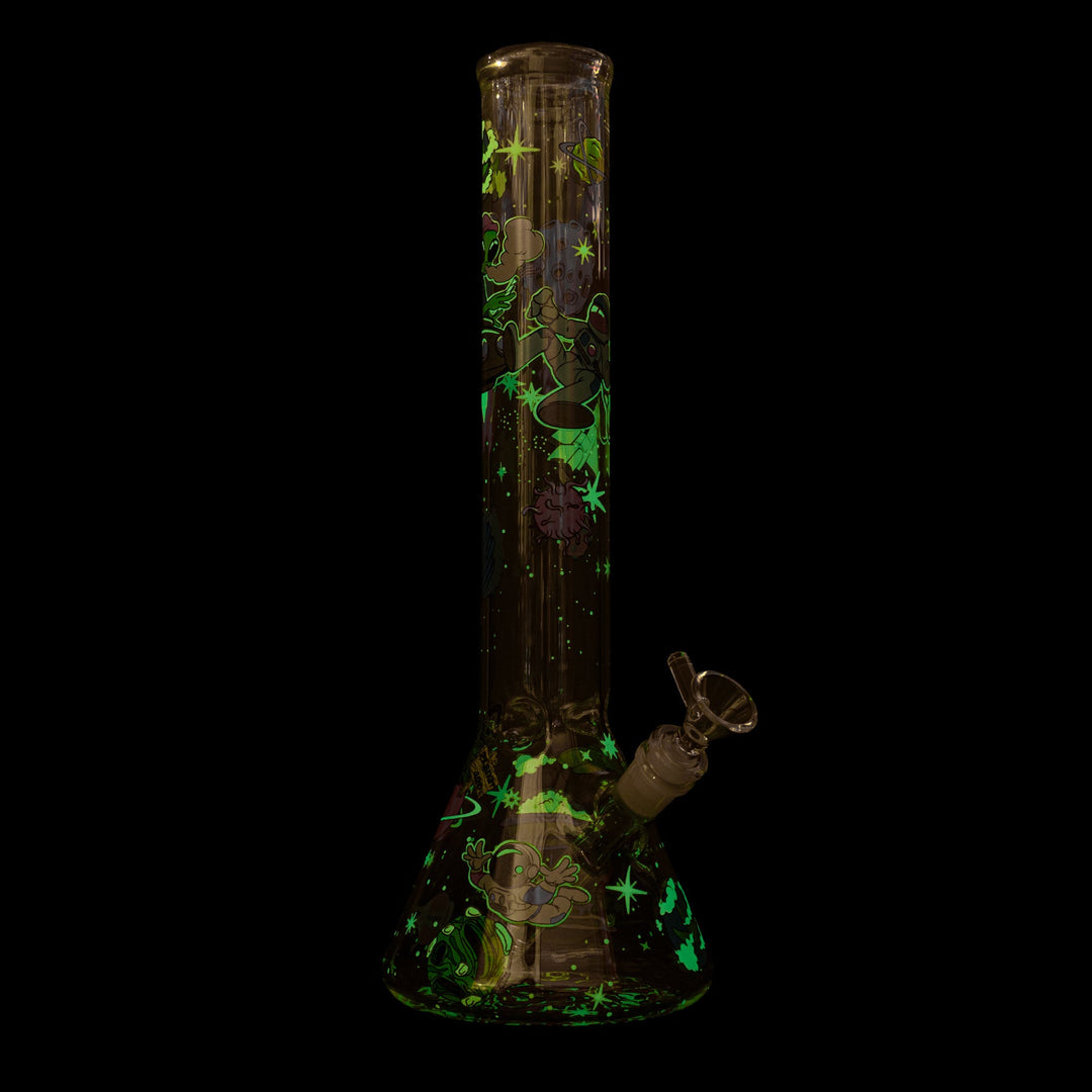 Red Eye Glass 15" Glow-in-the-Dark Lost in Space Bong